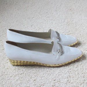 Fair Condition & Value Italian-Made Women's White Leather Shoes